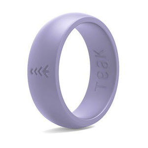 Teak Brand Silicone Wedding Bands Size 6